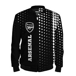 Бомбер мужской Arsenal sport на темном фоне по-вертикали, цвет: 3D-черный