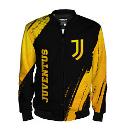 Бомбер мужской Juventus - gold gradient вертикально, цвет: 3D-черный