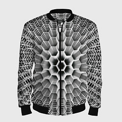 Мужской бомбер Бесконечный гексагональный каркас