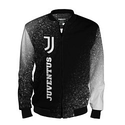 Мужской бомбер Juventus sport на темном фоне по-вертикали