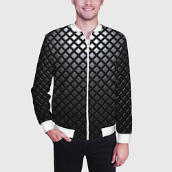 Бомбер мужской Доспехи из карбона, цвет: 3D-белый — фото 2
