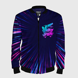 Мужской бомбер Tokyo Ghoul neon blast lines