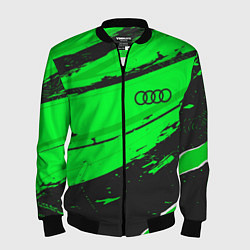 Мужской бомбер Audi sport green