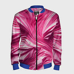 Мужской бомбер Розовые ломанные линии