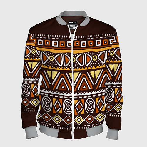 Мужской бомбер Африканский традиционный орнамент / 3D-Меланж – фото 1