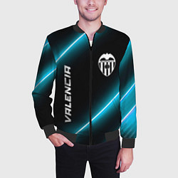 Бомбер мужской Valencia неоновые лампы, цвет: 3D-черный — фото 2
