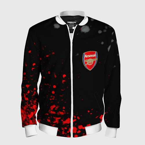 Мужской бомбер Arsenal spash / 3D-Белый – фото 1