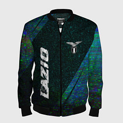 Бомбер мужской Lazio glitch blue, цвет: 3D-черный