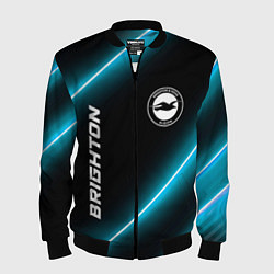 Мужской бомбер Brighton неоновые лампы