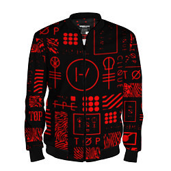 Мужской бомбер Twenty one pilots pattern rock