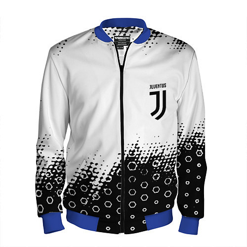 Мужской бомбер Juventus sport steel / 3D-Синий – фото 1