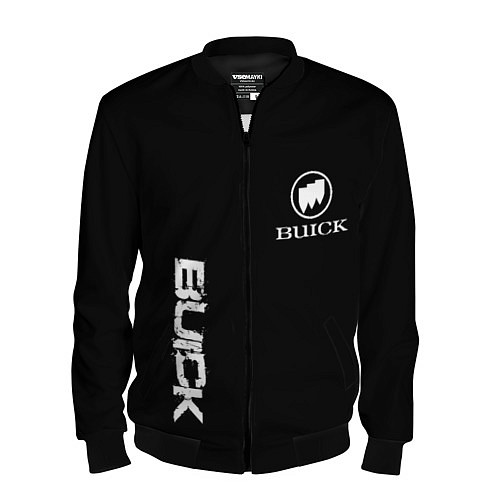 Мужской бомбер Buik logo white / 3D-Черный – фото 1