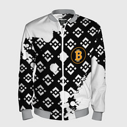 Мужской бомбер Bitcoin pattern binance