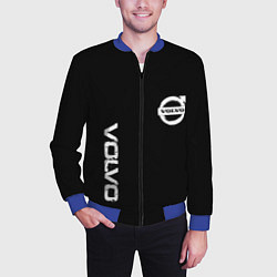 Бомбер мужской Volvo white logo auto steel, цвет: 3D-синий — фото 2