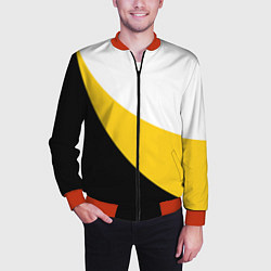 Бомбер мужской За веру царя и святую триединую Русь Большой герб, цвет: 3D-красный — фото 2