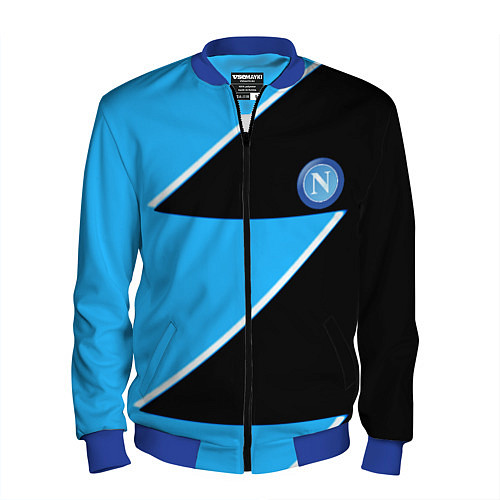 Мужской бомбер Napoli fc geometry blue / 3D-Синий – фото 1