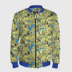 Мужской бомбер Отдыхающие на пляже