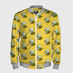Мужской бомбер Пчелиный паттерн