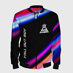 Мужской бомбер Fall Out Boy neon rock lights