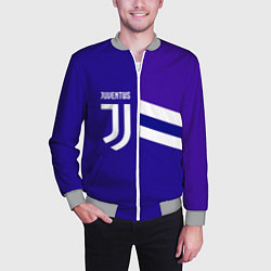 Бомбер мужской Juventus sport geometry line, цвет: 3D-меланж — фото 2