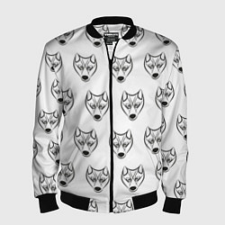Мужской бомбер Паттерн волк