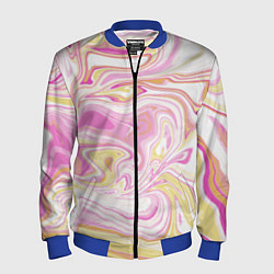 Мужской бомбер Абстракция мраморный фон