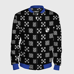 Бомбер мужской BMW pattern, цвет: 3D-синий