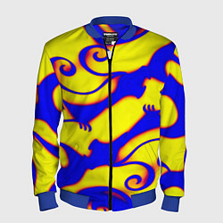 Мужской бомбер Аниме драконы неон