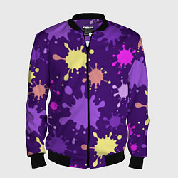 Мужской бомбер Крупные кляксы