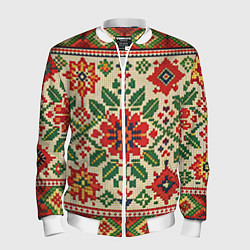 Мужской бомбер Славянский узор и орнамент