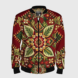 Мужской бомбер Русские классические узоры и орнамент
