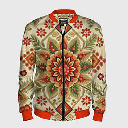 Мужской бомбер Стиль советского ковра узоры и орнамент