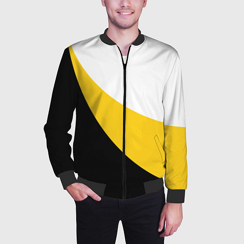 Мужской бомбер Сокрушу пред ним врагов его большая Ника / 3D-Черный – фото 3