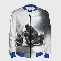 Мужской бомбер Крутой байкер скетч
