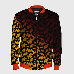 Бомбер мужской Marshmello текстура, цвет: 3D-красный