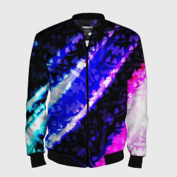 Мужской бомбер Marshmello neon steel
