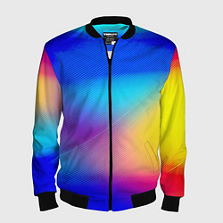 Мужской бомбер Линии геометрии градиент