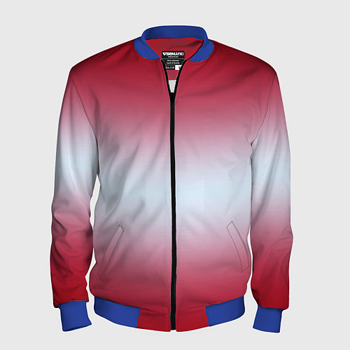 Мужской бомбер Gradient color / 3D-Синий – фото 1
