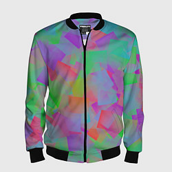 Мужской бомбер Разноцветные слайды - абстракция