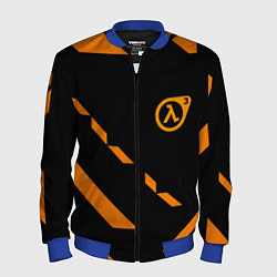 Бомбер мужской Half life geometry orange, цвет: 3D-синий