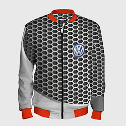 Бомбер мужской Volkswagen metal motors, цвет: 3D-красный