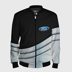 Бомбер мужской FORD metal texture, цвет: 3D-черный