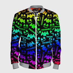 Бомбер мужской Marshmello neon steel pattern, цвет: 3D-меланж