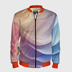 Мужской бомбер Текстура с градиентом волны