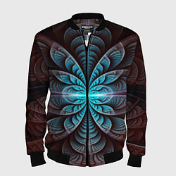 Мужской бомбер Оптический узор психоделика