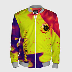 Бомбер мужской Serious Sam flame yellow, цвет: 3D-меланж