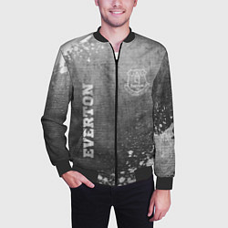 Бомбер мужской Everton - grey gradient вертикально, цвет: 3D-черный — фото 2