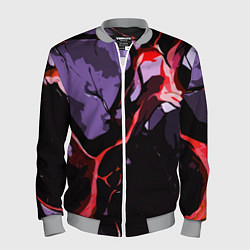 Бомбер мужской Красный разлом в камне, цвет: 3D-меланж