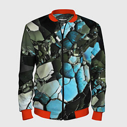 Мужской бомбер Чёрно-синий камень