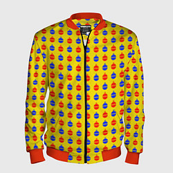 Мужской бомбер Яркие шары